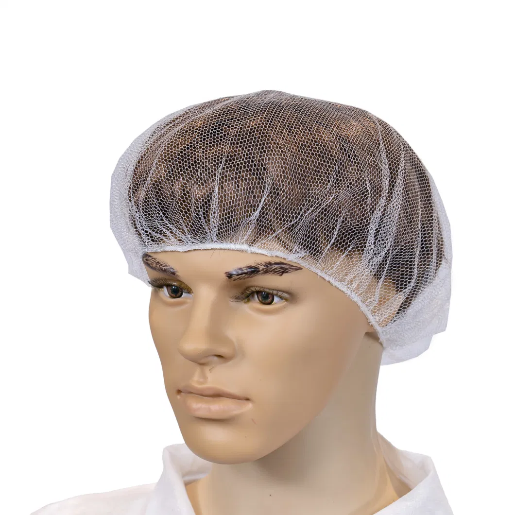 Disposable Nylon Cap Black Nylon Hair Nets 18&quot;
